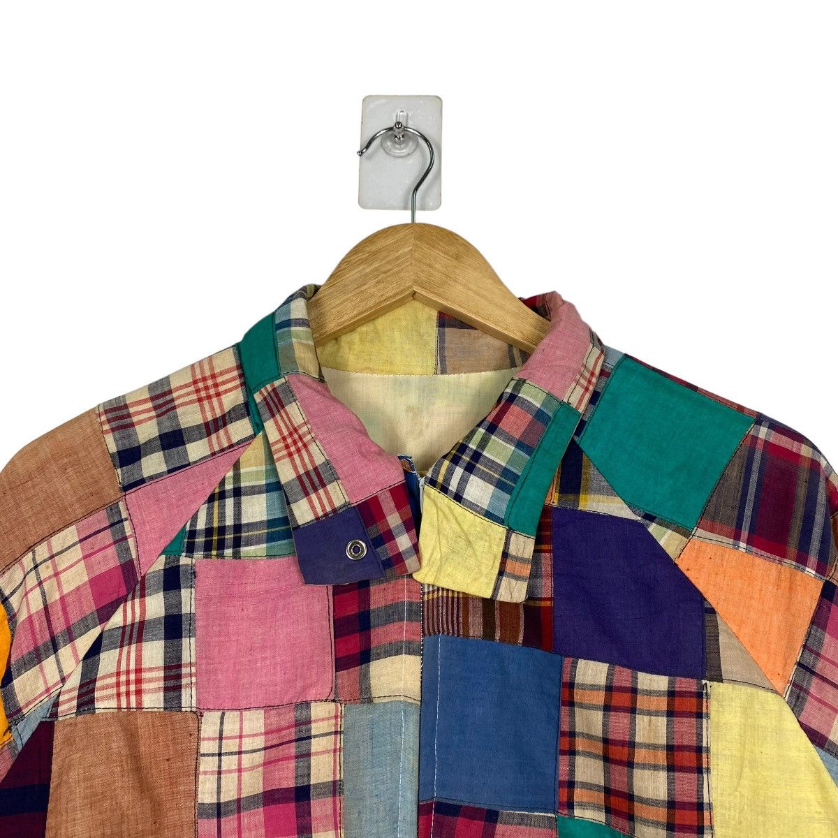 Issey Miyake × Japanese Brand 💥🔥MULTICOLOUR PATCHWORK JAPANASE ZIPPER JACKET Size US M / EU 48-50 / 2 - 4 Thumbnail