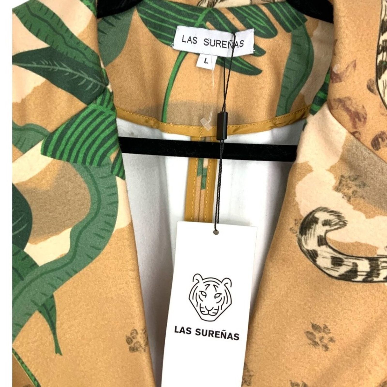 Other Las Surenas Jungle D'Amour Coat Camel Large NWT $600 MSRP Size L / US 10 / IT 46 - 4 Thumbnail