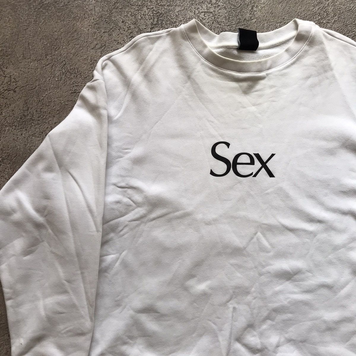 Vintage Vintage Y2K Sex Slogan Graphic Sweatshirt Streetwear Baggy M Size US M / EU 48-50 / 2 - 2 Thumbnail