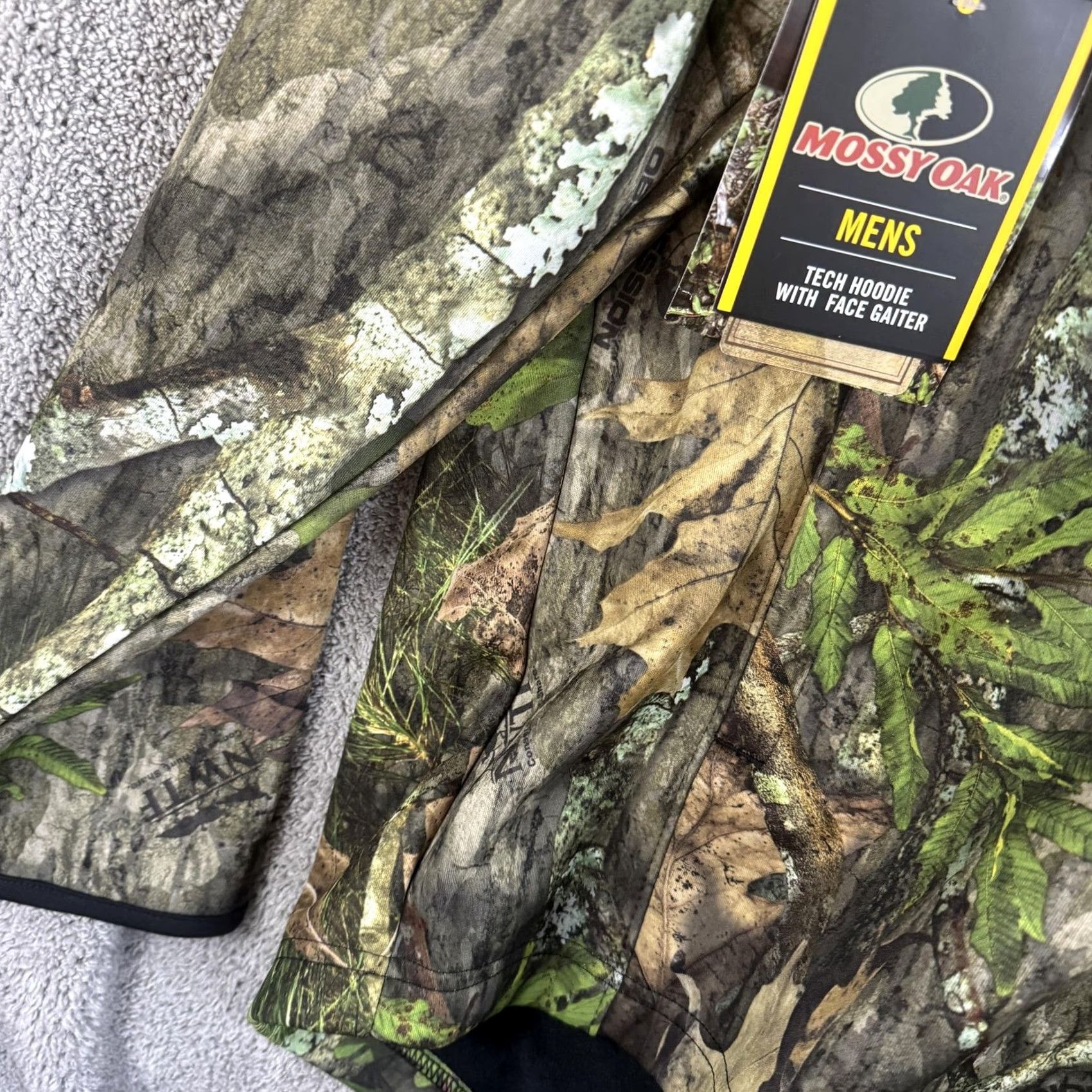 Vintage Mossy Oak Hoodie Mens 3XL Green Camo Tech Pullover Face Gaiter Fleece Hunting Size US XXL / EU 58 / 5 - 2 Thumbnail