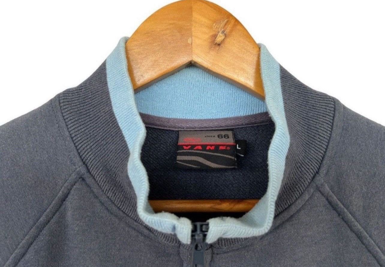 Vintage Vintage Vans Short Sleeve Sunfaded Blue Sweatshirt Size US L / EU 52-54 / 3 - 3 Thumbnail