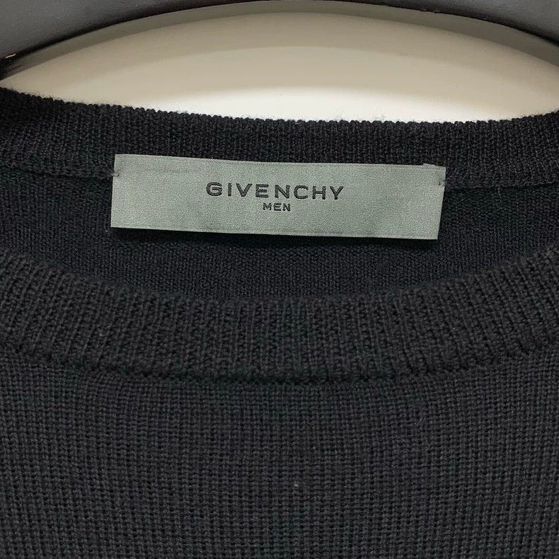 Givenchy Givenchy Black and gray striped wool knitted sweater, size Size US L / EU 52-54 / 3 - 2 Thumbnail