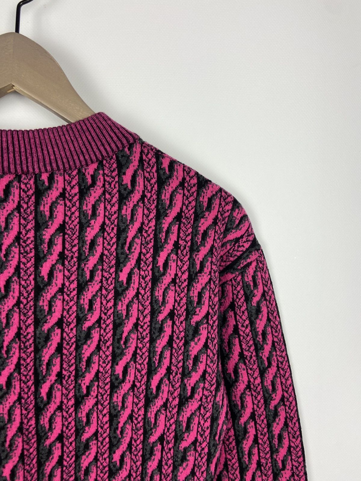 Designer × Moschino RRP$ 400 Moschino Couture Virgin Wool Pink Womens Sweater Size S / US 4 / IT 40 - 15 Thumbnail