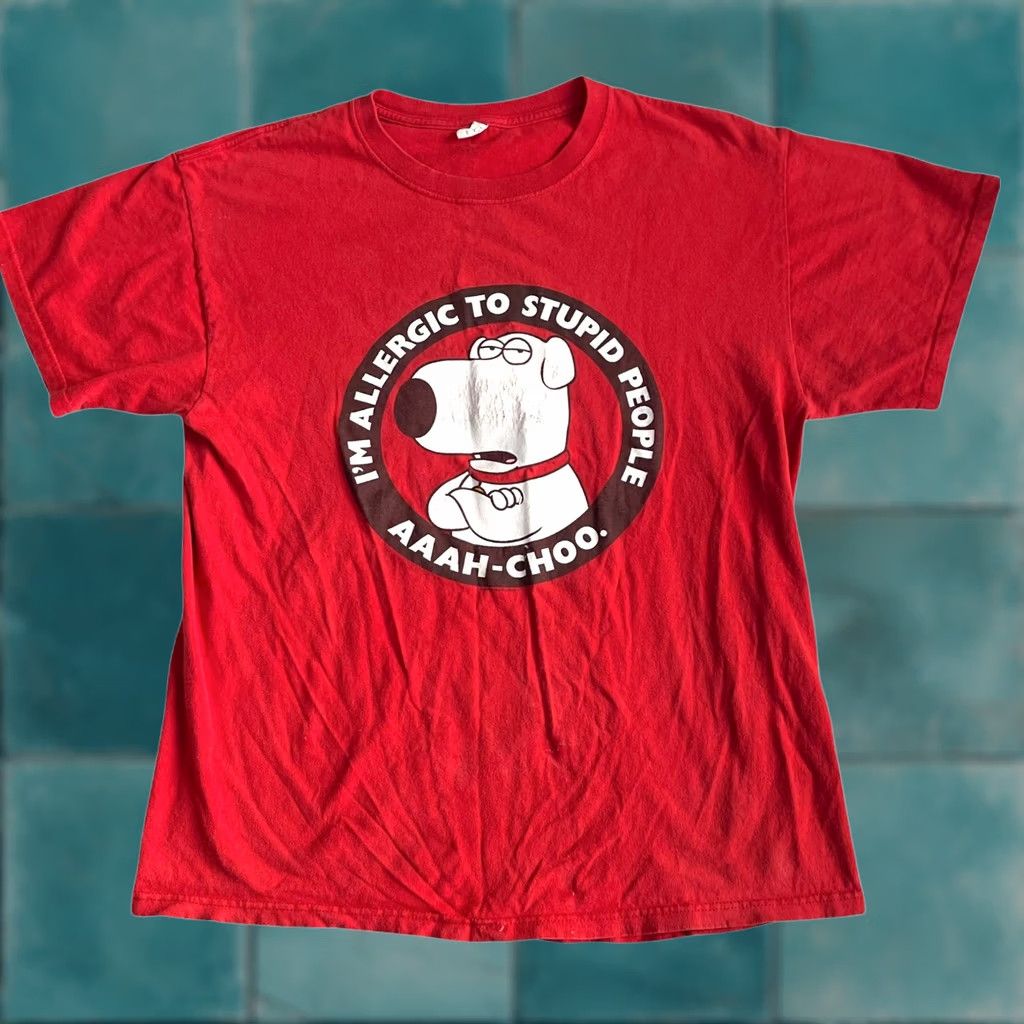 Vintage Family Guy Shirt Adult M Red Logo Graphic 2010s Cartoon Halloween? (Note: This Line Is Not Following Rules; Provide Proper Title), Men's