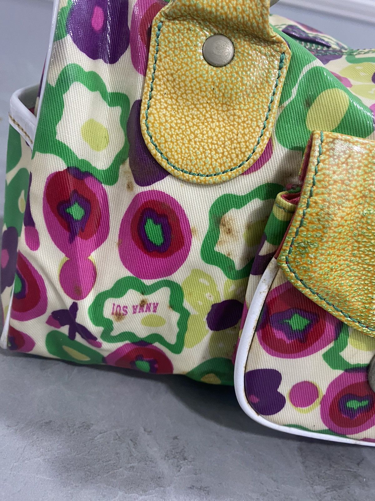 Vintage ANNA SUI MINI BOSTON BAG Size ONE SIZE - 6 Thumbnail