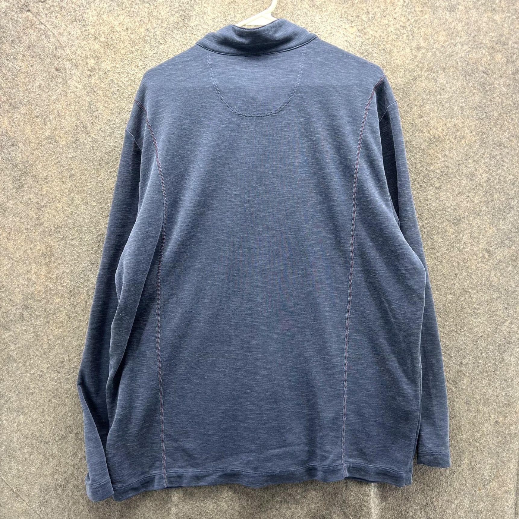 Tommy Bahama Tommy Bahama Sweatshirt Mens 2XL Blue 1/4 Zip Mock Neck Jersey Pullover Logo Size US XXL / EU 58 / 5 - 7 Thumbnail