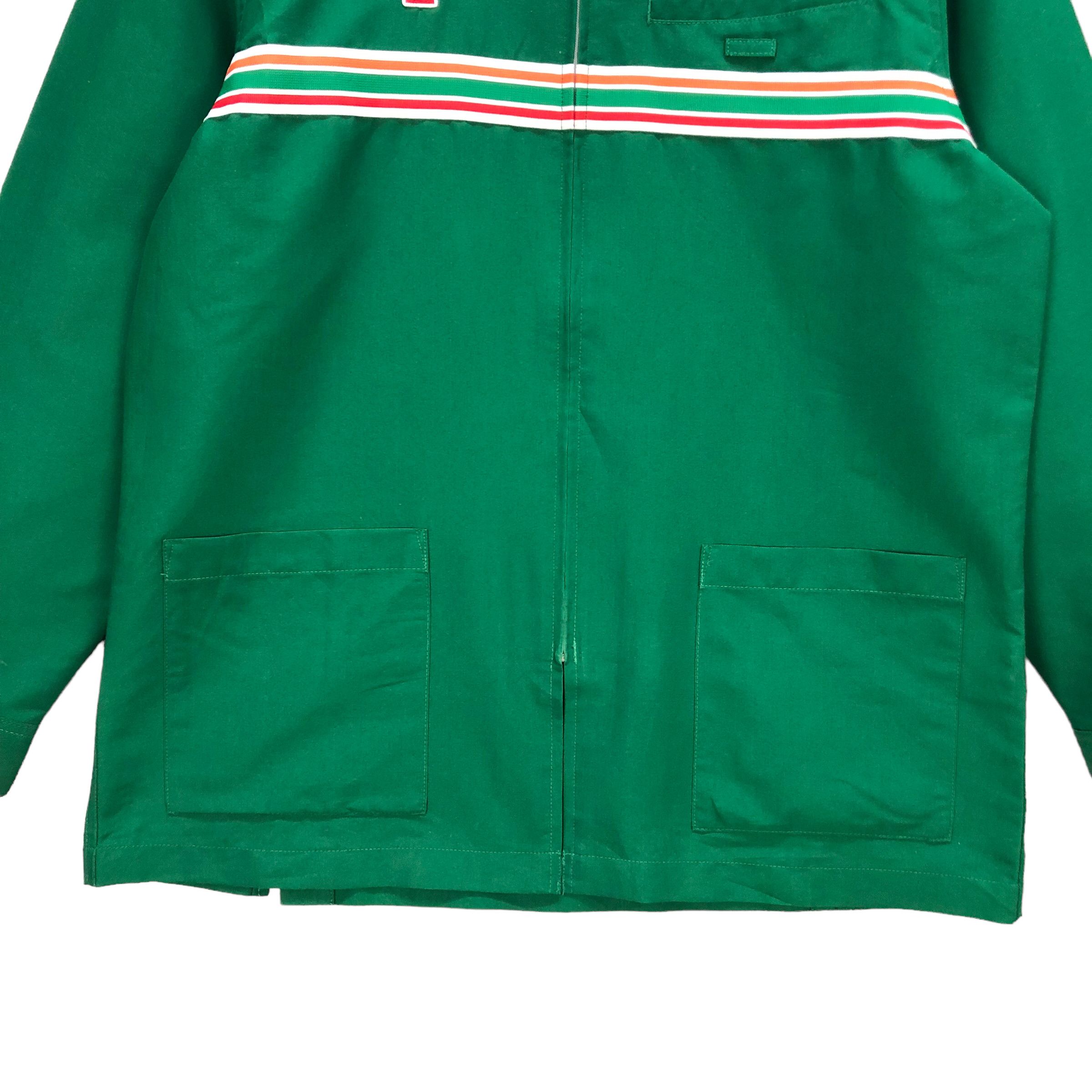 Japanese Brand 7 ELEVEN GREEN LONG SLEEVE UNIFORM JACKET #7324-129 Size US M / EU 48-50 / 2 - 3 Thumbnail
