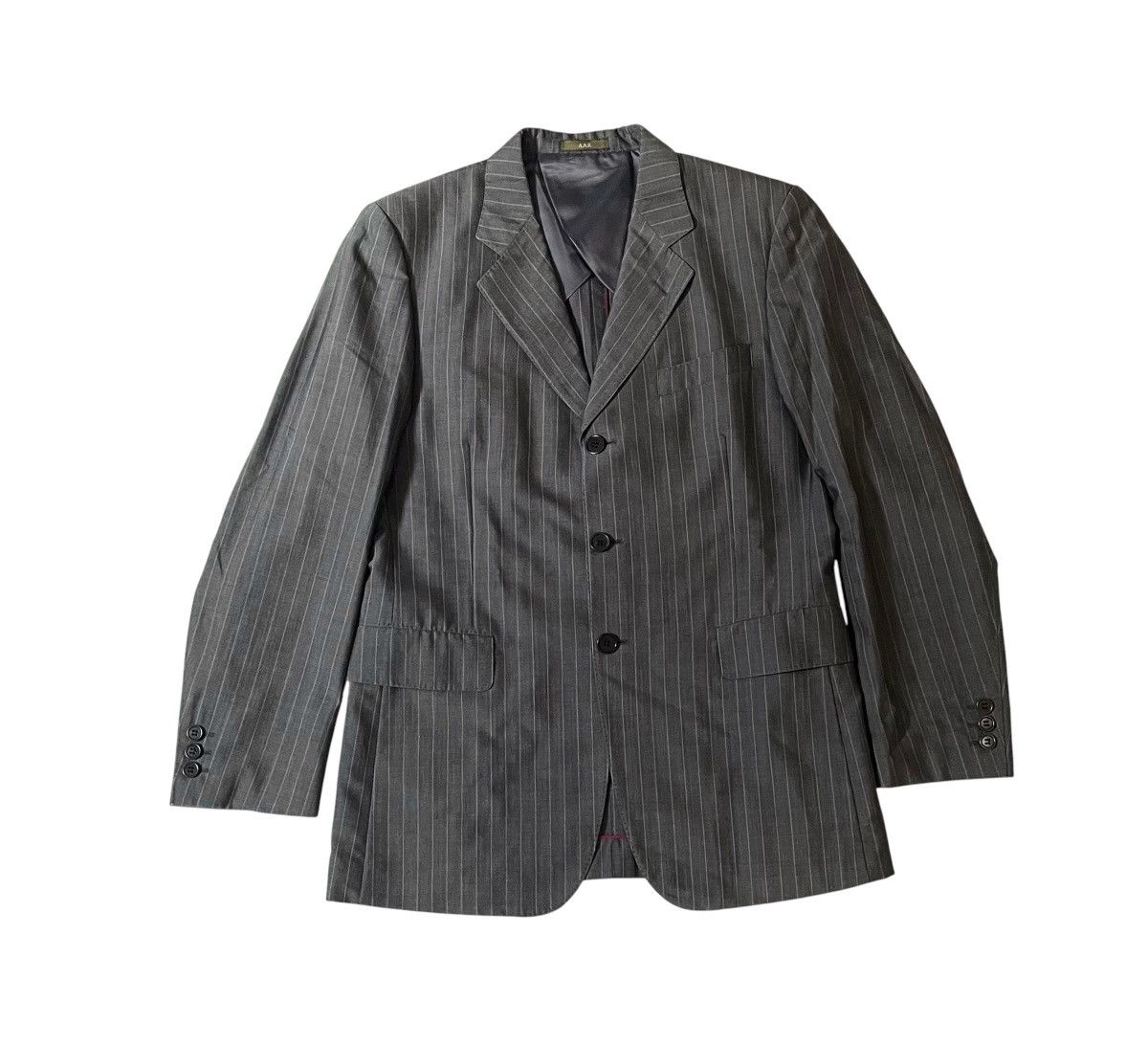 Yohji Yamamoto Vintage yohji yamamoto A.A.R design studio striped blazer Size US M / EU 48-50 / 2 - 1 Thumbnail