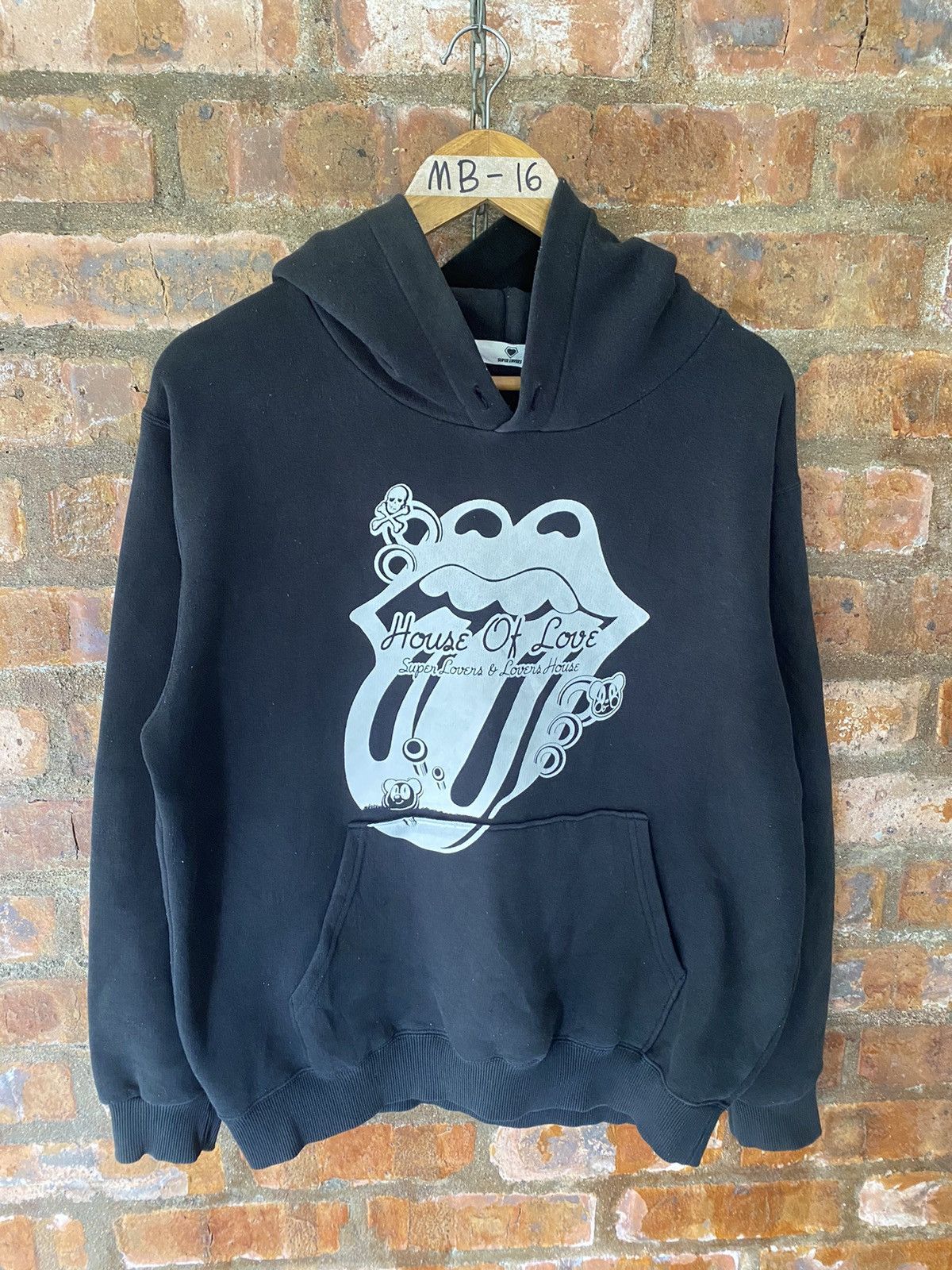 Super Lovers 1990s Superlovers Japan Rolling stone lips hoodie Size US M / EU 48-50 / 2 - 2 Thumbnail
