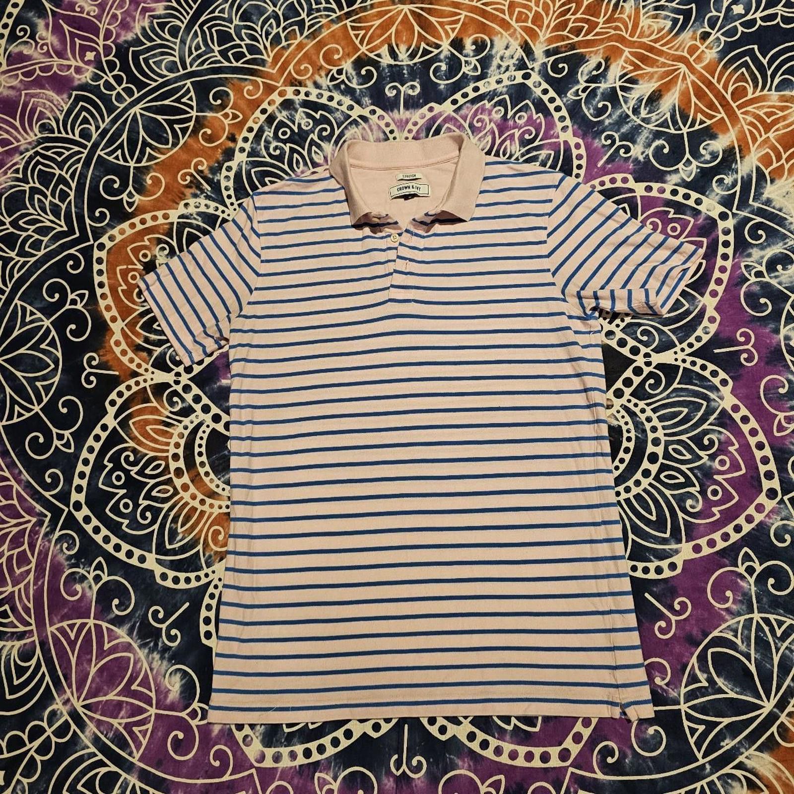 Designer Men's Pink and Blue Polo-shirt Size US M / EU 48-50 / 2 - 5 Thumbnail