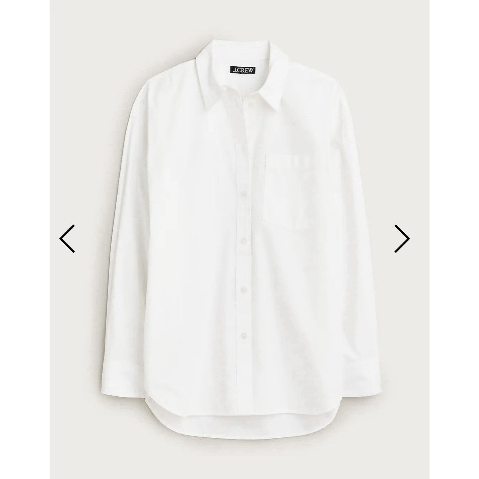 J.Crew J.Crew Petite Étienne oversized shirt L lightweight Oxford Size L / US 10 / IT 46 - 12 Thumbnail