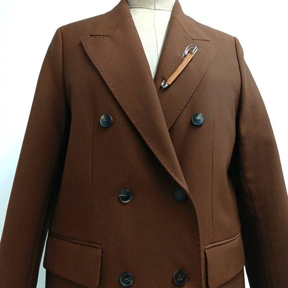 Lafayette 148 Lafayette148 Chesterfield Copper Dust Double Breasted Coat Size S / US 4 / IT 40 - 5 Thumbnail