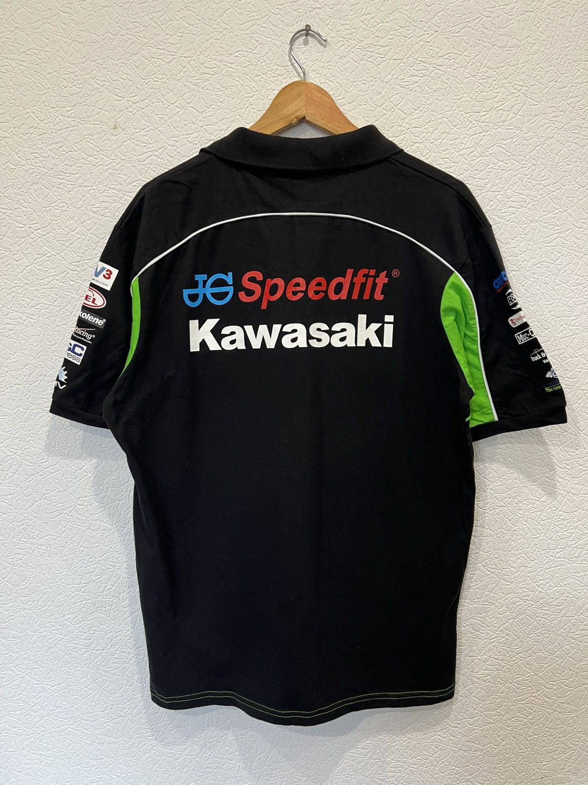 Other Kawasaki Racing Black Polo Shirt Mens Size US L / EU 52-54 / 3 - 2 Thumbnail
