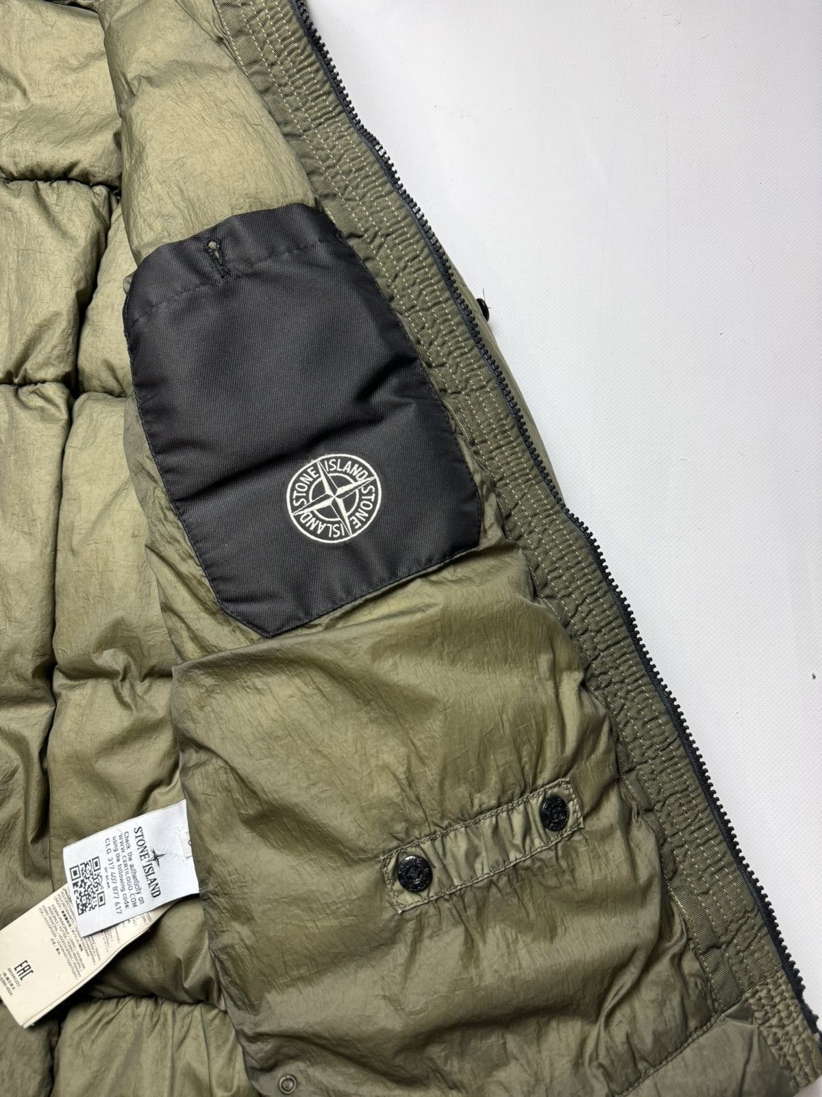 Stone Island × Vintage Rare vintage Puffer jacket Stone island crinkle reps Size US S / EU 44-46 / 1 - 10 Thumbnail