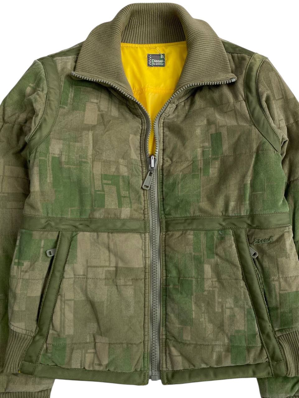 Diesel Diesel Green Camouflage-Patterned Reversible Bomber Jacket Size XS / US 0-2 / IT 36-38 - 4 Thumbnail