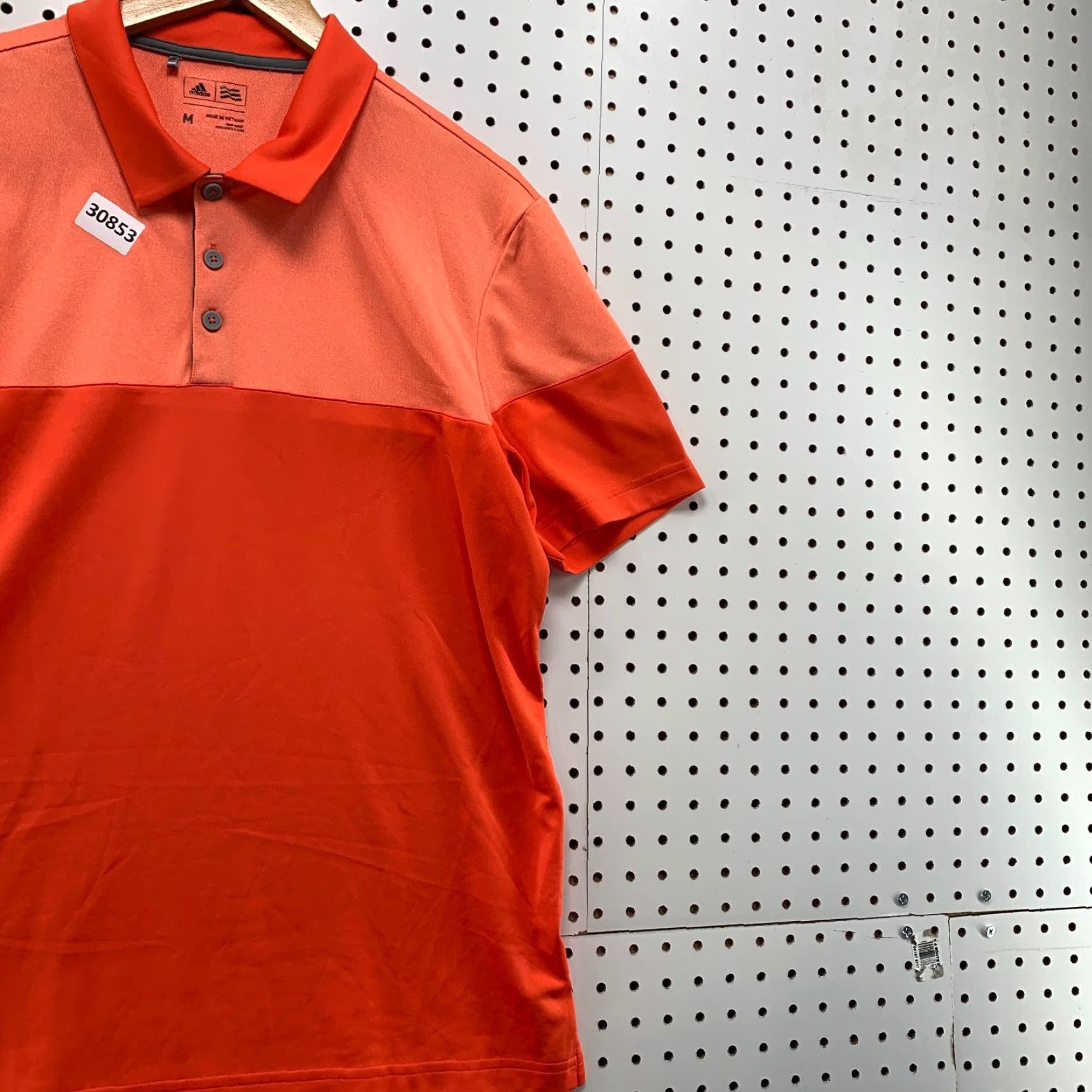 Adidas Adidas Golf Polo Shirt Mens Medium Orange Colorblock Active Short Sleeve 21x28 Polo Mens Colorblock Orange Golf Shirt Adidas Size US M / EU 48-50 / 2 - 4 Thumbnail
