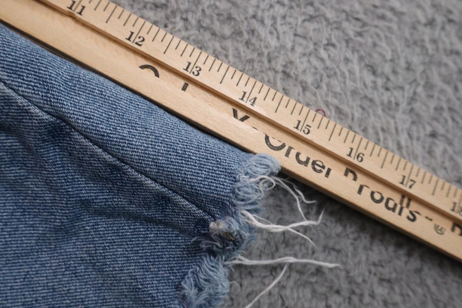 Pacsun Pacsun Mom Short Women's 24 Blue Denim Distressed Frayed Hem Size 24" / US 00 / IT 34 - 5 Thumbnail