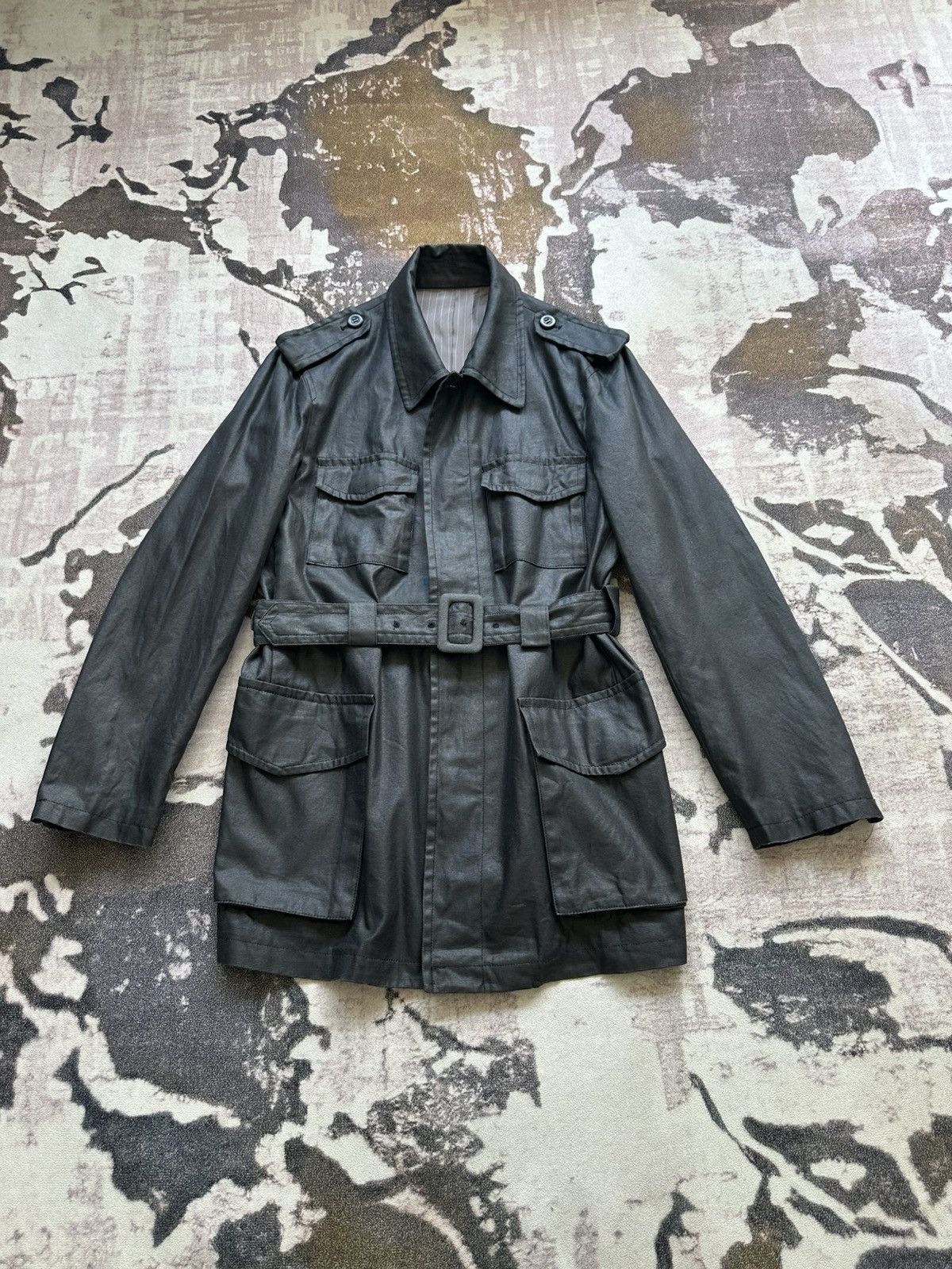 JUN MEN 80’s Junmen waxed trench coat Size US M / EU 48-50 / 2 - 2 Thumbnail