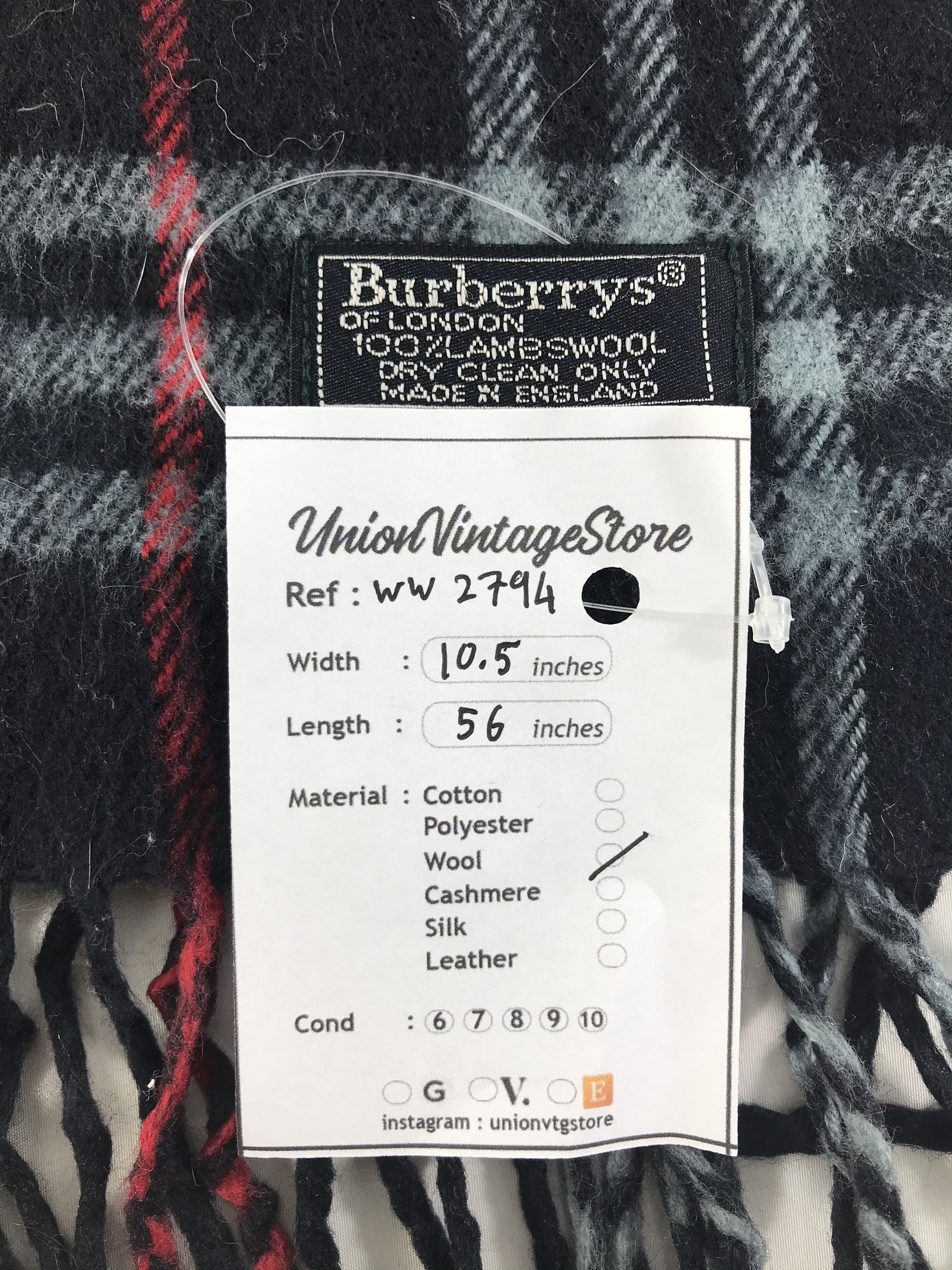 Burberry × Vintage Burberry Scarf / Muffler / Neckwear - WW2794 Size ONE SIZE - 4 Thumbnail