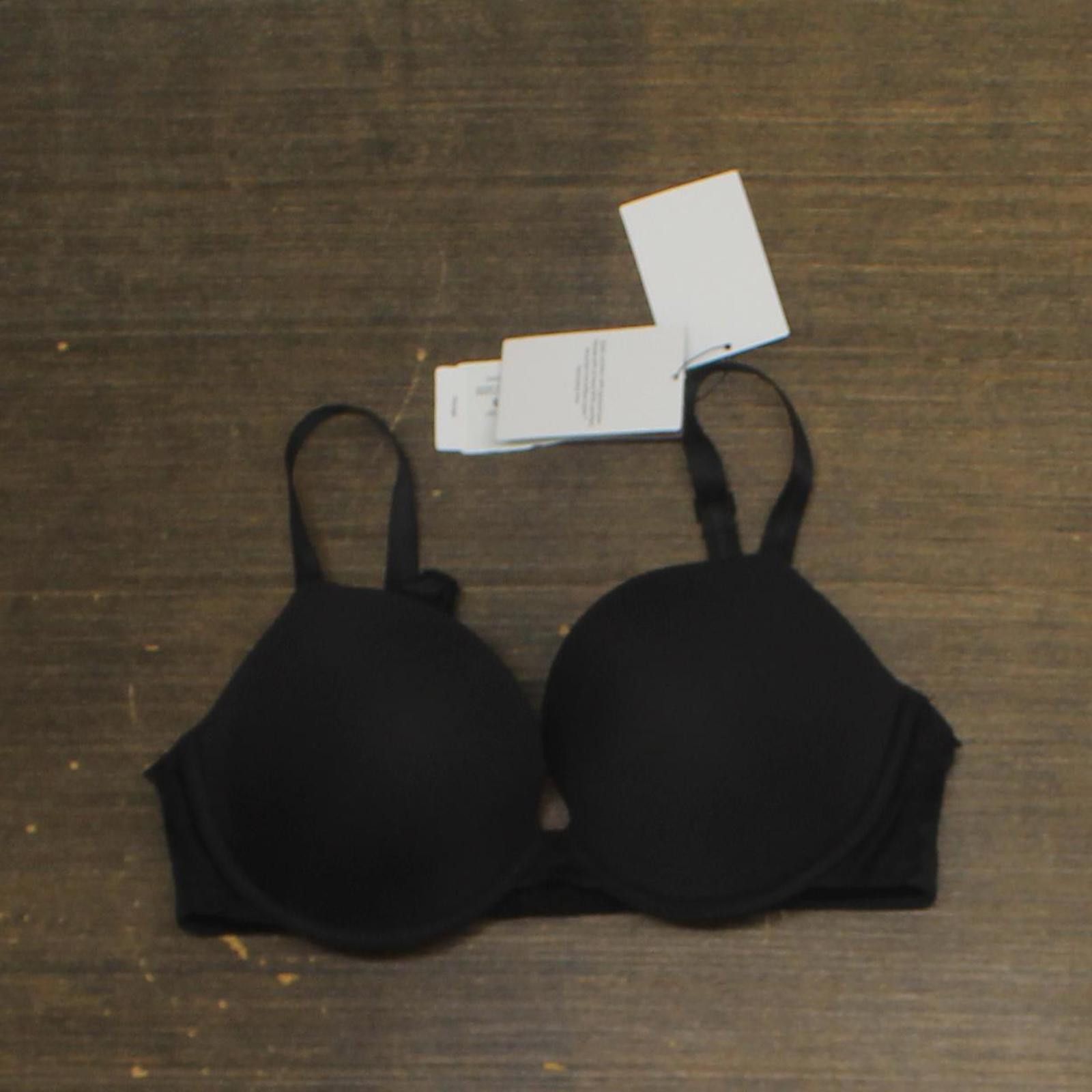 Calvin Klein Nwt Calvin Klein Womens Push Up Plunge Bra Qf7578 Black 32dd Size ONE SIZE - 1 Thumbnail