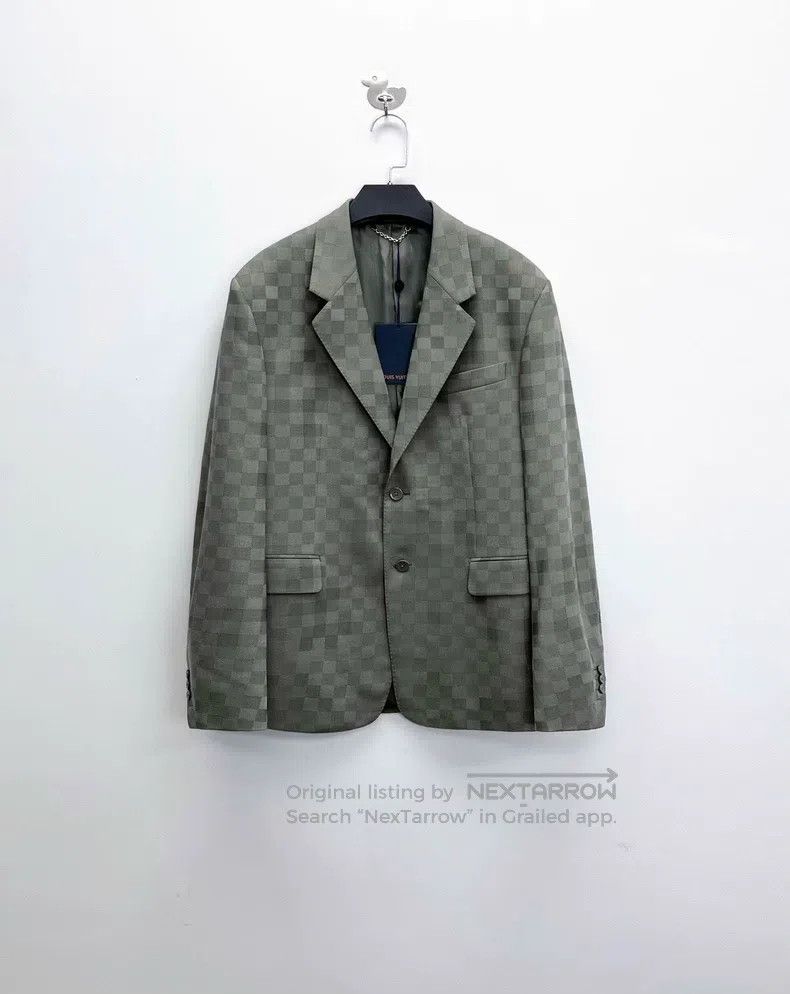 Louis Vuitton Louis Vuitton SS24 New Fei-Dong Co-branded Grey Green Chec Size US M / EU 48-50 / 2 - 1 Thumbnail