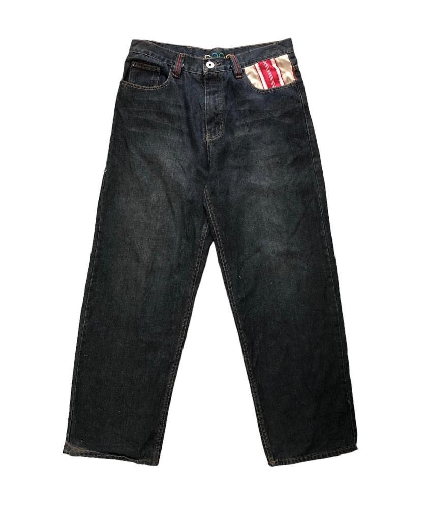 Coogi Baggy Jeans Embroidered Ice Logo