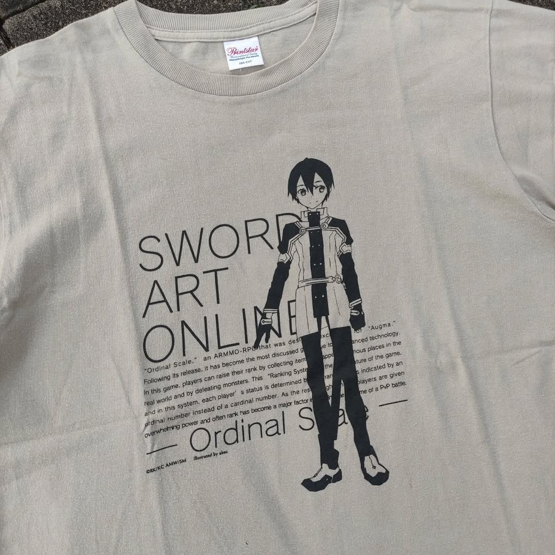 Anime Sword Art Online Kirito SAO Ordinal Scale Movie Tshirr Size US L / EU 52-54 / 3 - 1 Thumbnail