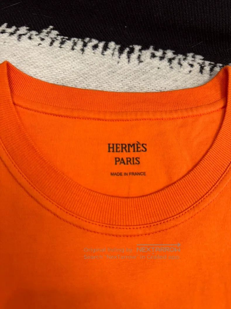 Hermes Hermes Orange Short Sleeve T-Shirt Size XXS / US 00 / IT 34 - 3 Thumbnail