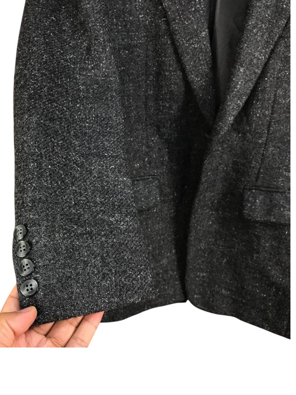 CHRISTIAN DIOR MONSIEUR PRET-A-PORTER WOOL JACKET GRAY BLACK