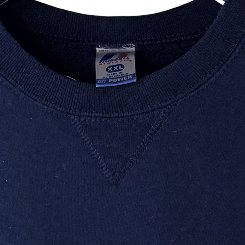 Russell Athletic RUSSELL Dri-Power Men's Blank Navy Crew Neck Sweatshirt XXL Size US XXL / EU 58 / 5 - 3 Thumbnail