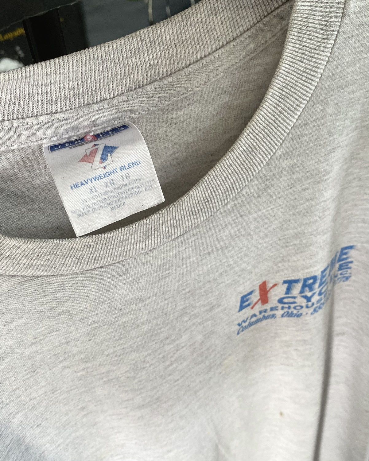 Jerzees × Vintage Tshirt Vintage Extrem Cycle Warehouse Ohio 2002 Colombus Vtg Size US XL / EU 56 / 4 - 8 Thumbnail