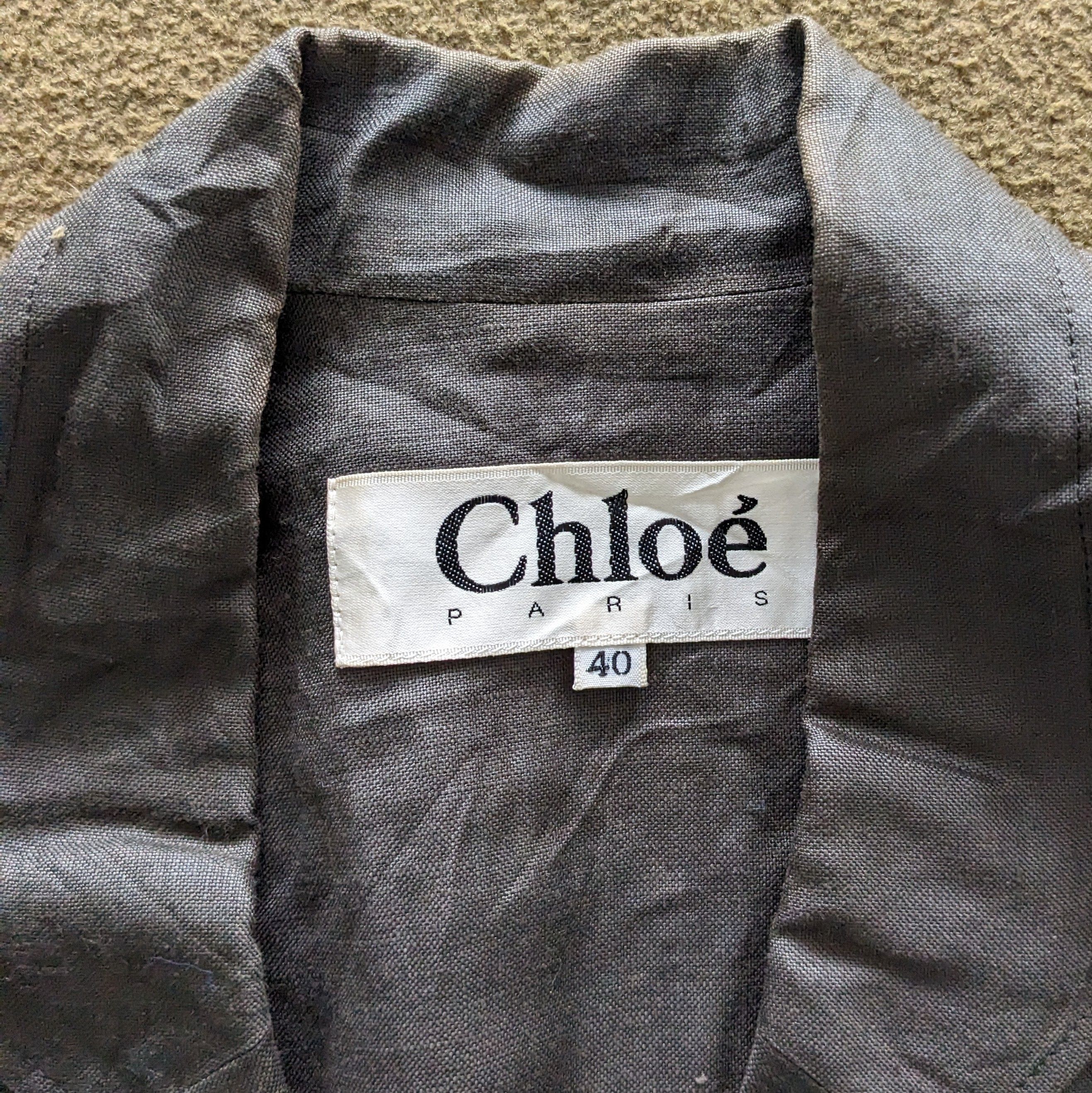 Vintage Vintage CHLOE Paris Fashion Designer Blazer Size 40S - 6 Thumbnail