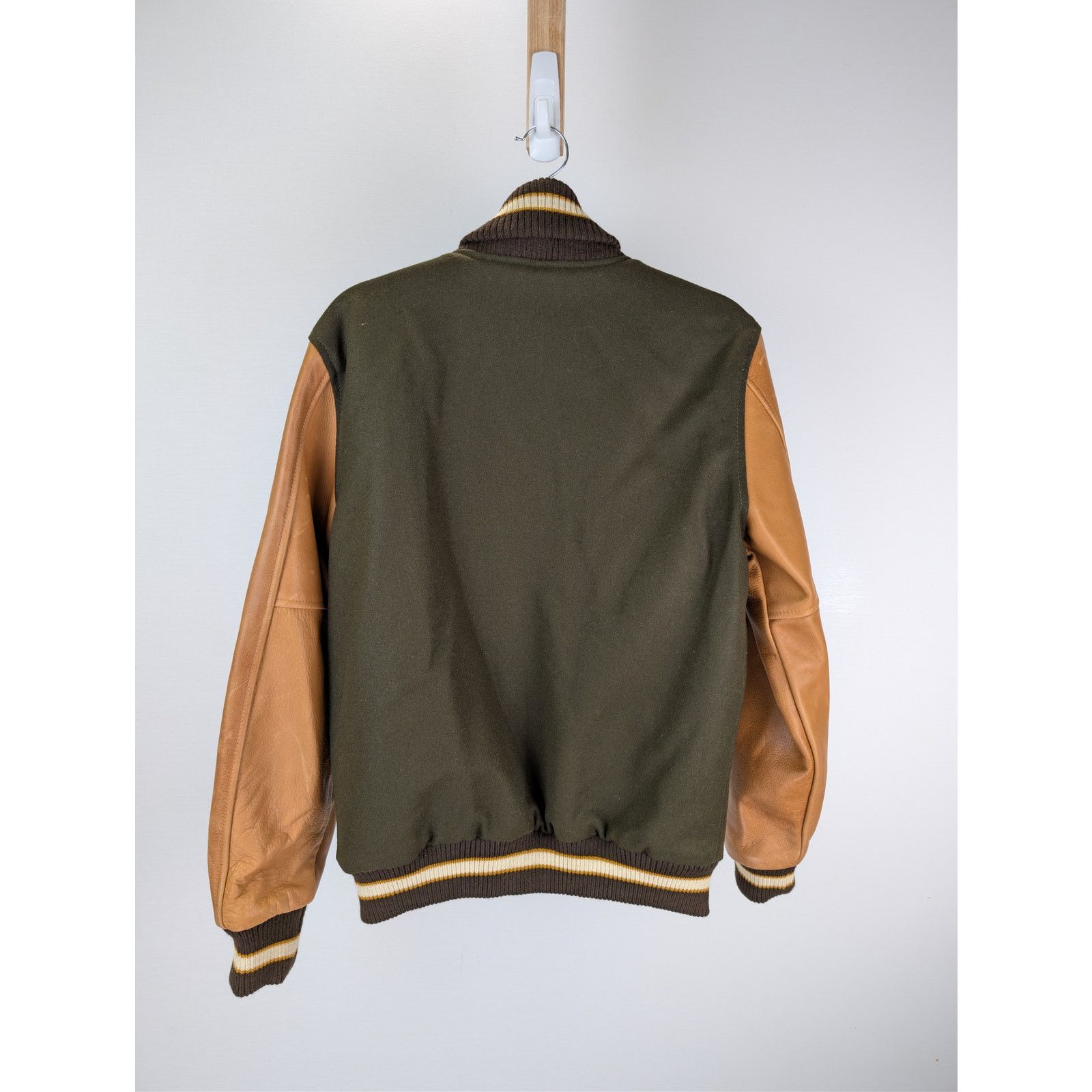 Dehen 1920 o1rshd1 CC20 Varsity Jacket brown melton wool antique brandy Size US M / EU 48-50 / 2 - 11 Thumbnail