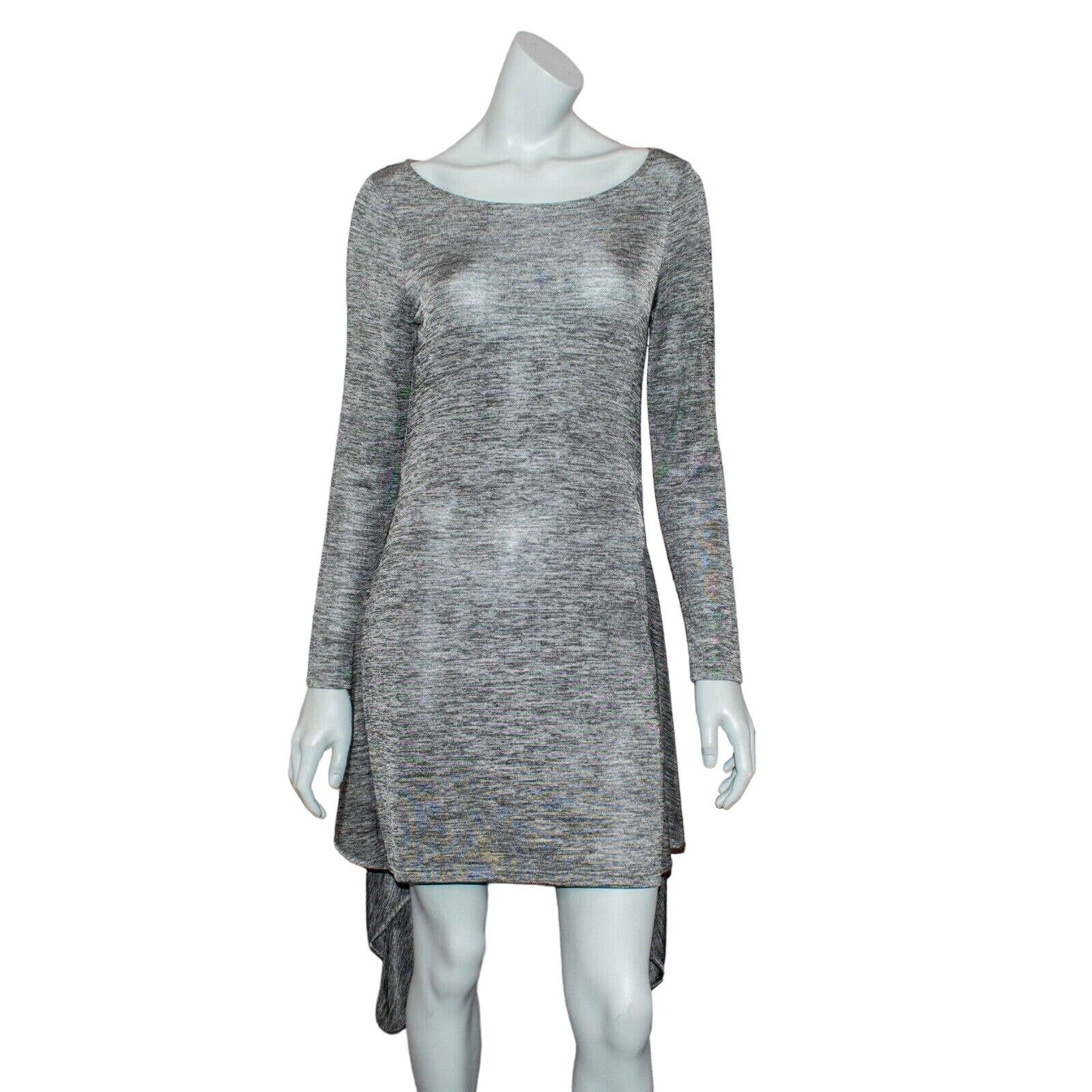 The Kooples The Kooples Women's Sharkbite Hem Dress Heather Gray Poly Size XS / US 0-2 / IT 36-38 - 2 Thumbnail