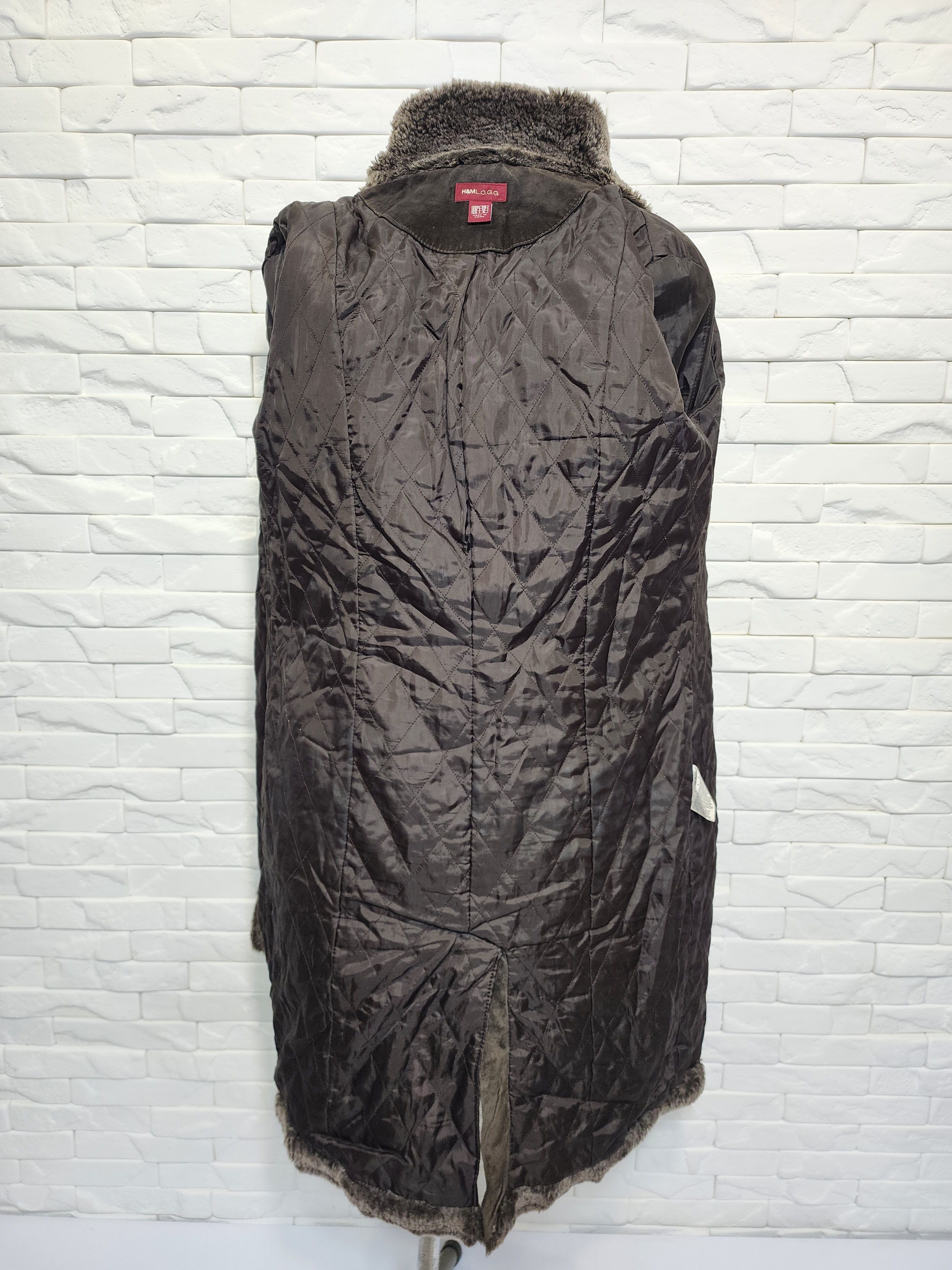 Genuine Leather Brown Leather Raincoat: Women's Long Vintage Suede Jacket Size M / US 6-8 / IT 42-44 - 7 Thumbnail