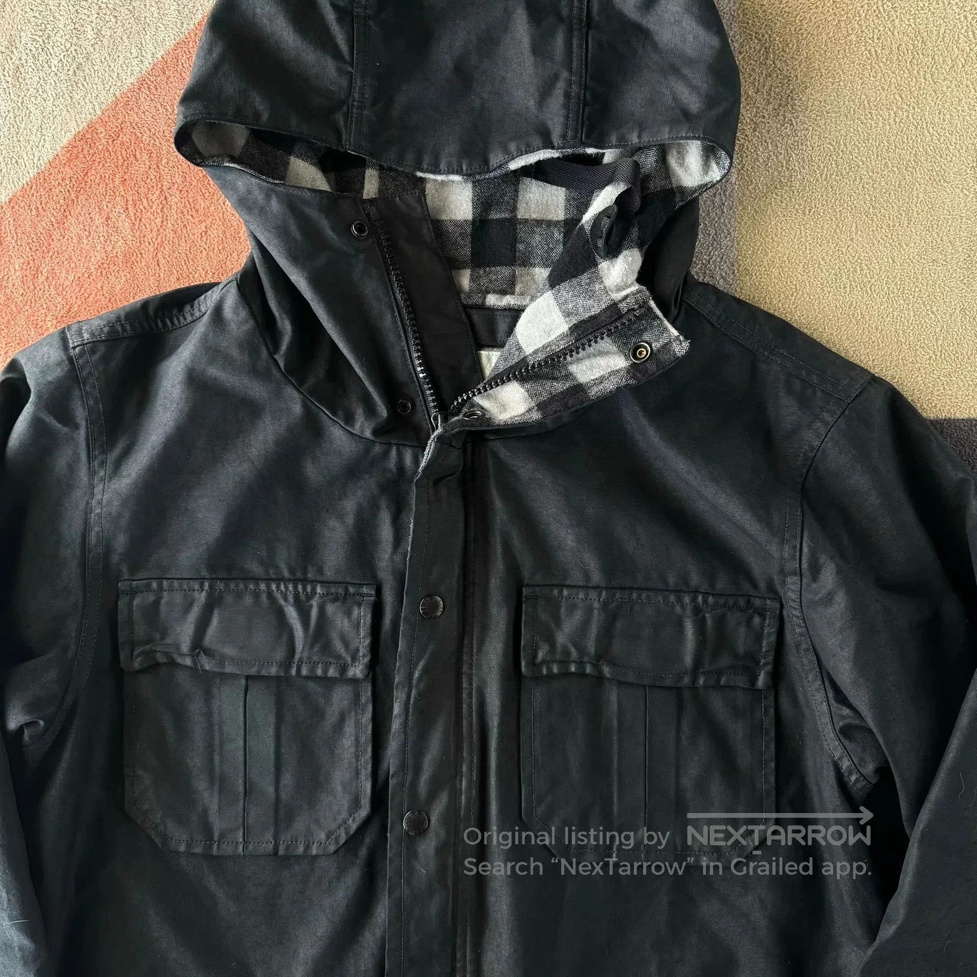 Denim & Supply Ralph Lauren Ralph Lauren Denim Supply Waxed Hooded Jacket. Size US M / EU 48-50 / 2 - 7 Thumbnail