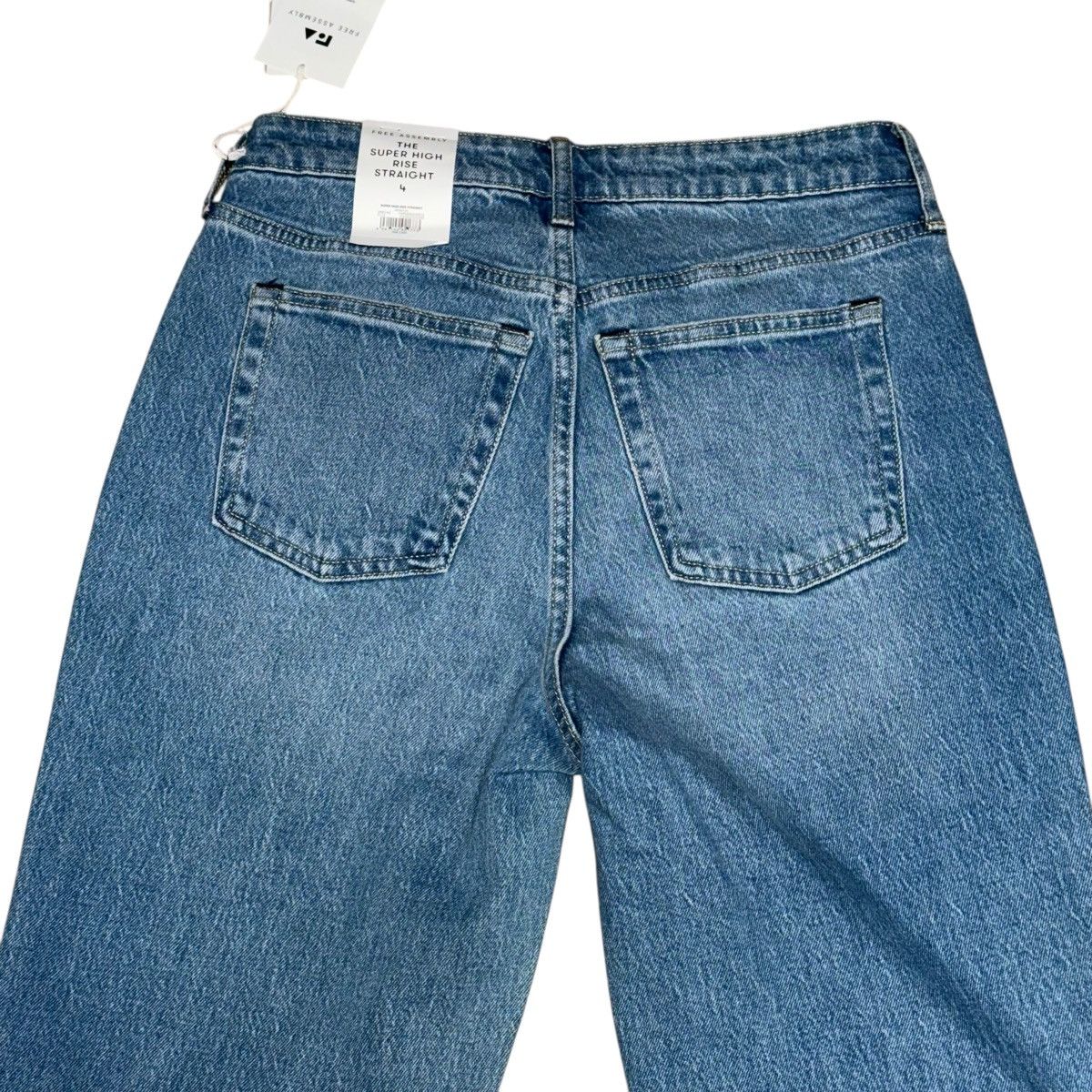 Other Free Assembly Super High Rise Straight patched jeans Size 27" / US 4 / IT 40 - 8 Thumbnail