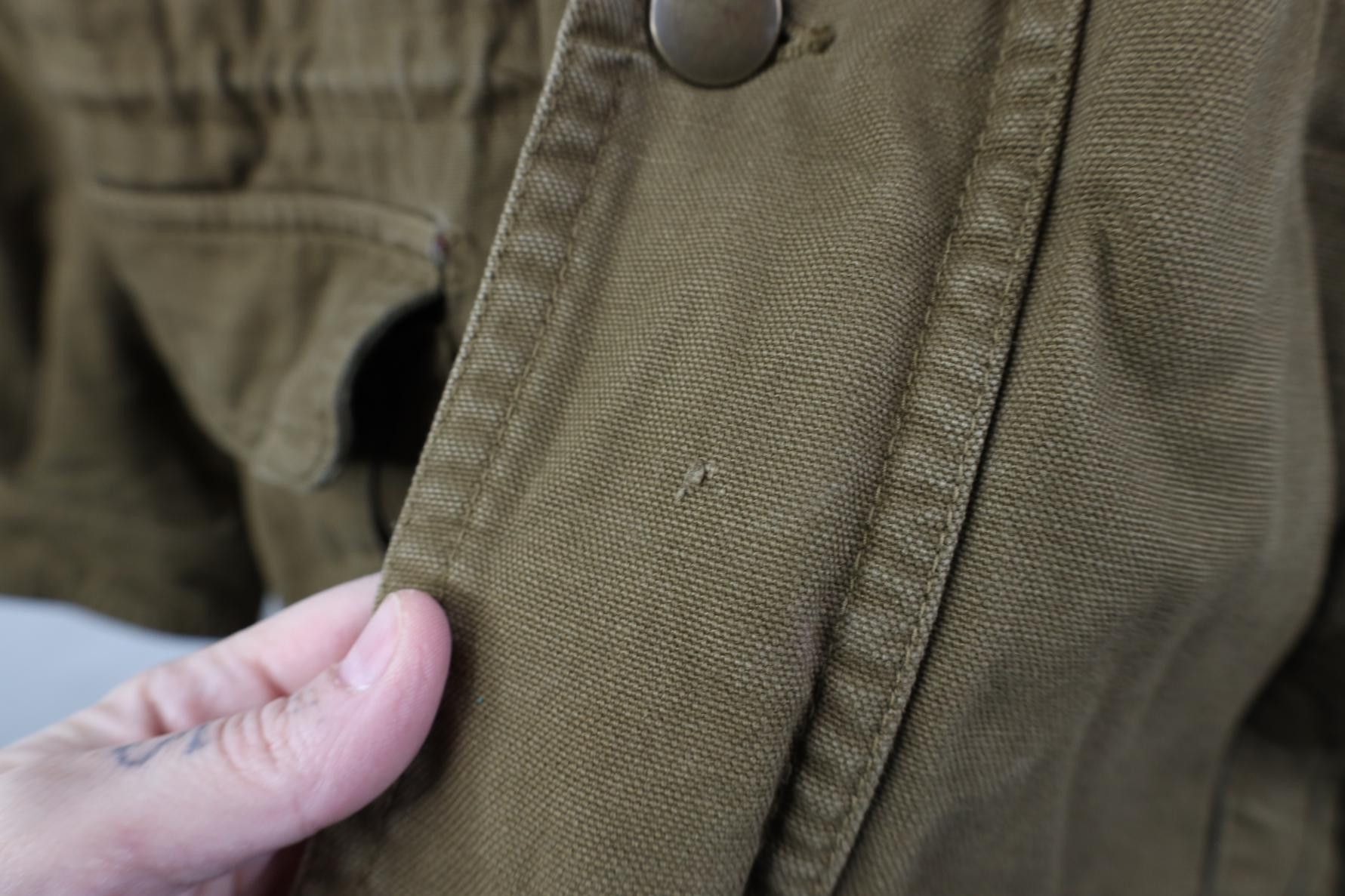 Vintage Vintage 90s Streetwear Lined Hooded Canvas Chore Jacket Size US XL / EU 56 / 4 - 4 Thumbnail