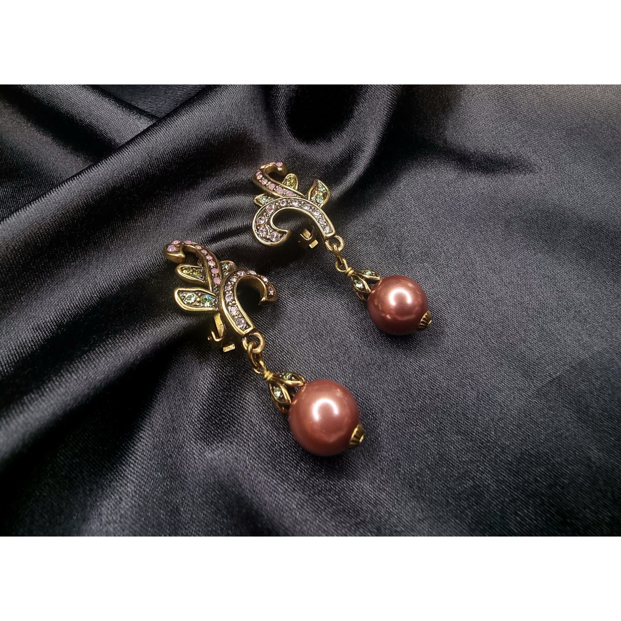 Other Heidi Daus Bronze Tone Colorful Crystals Wine Maroon Color D Size ONE SIZE - 3 Thumbnail