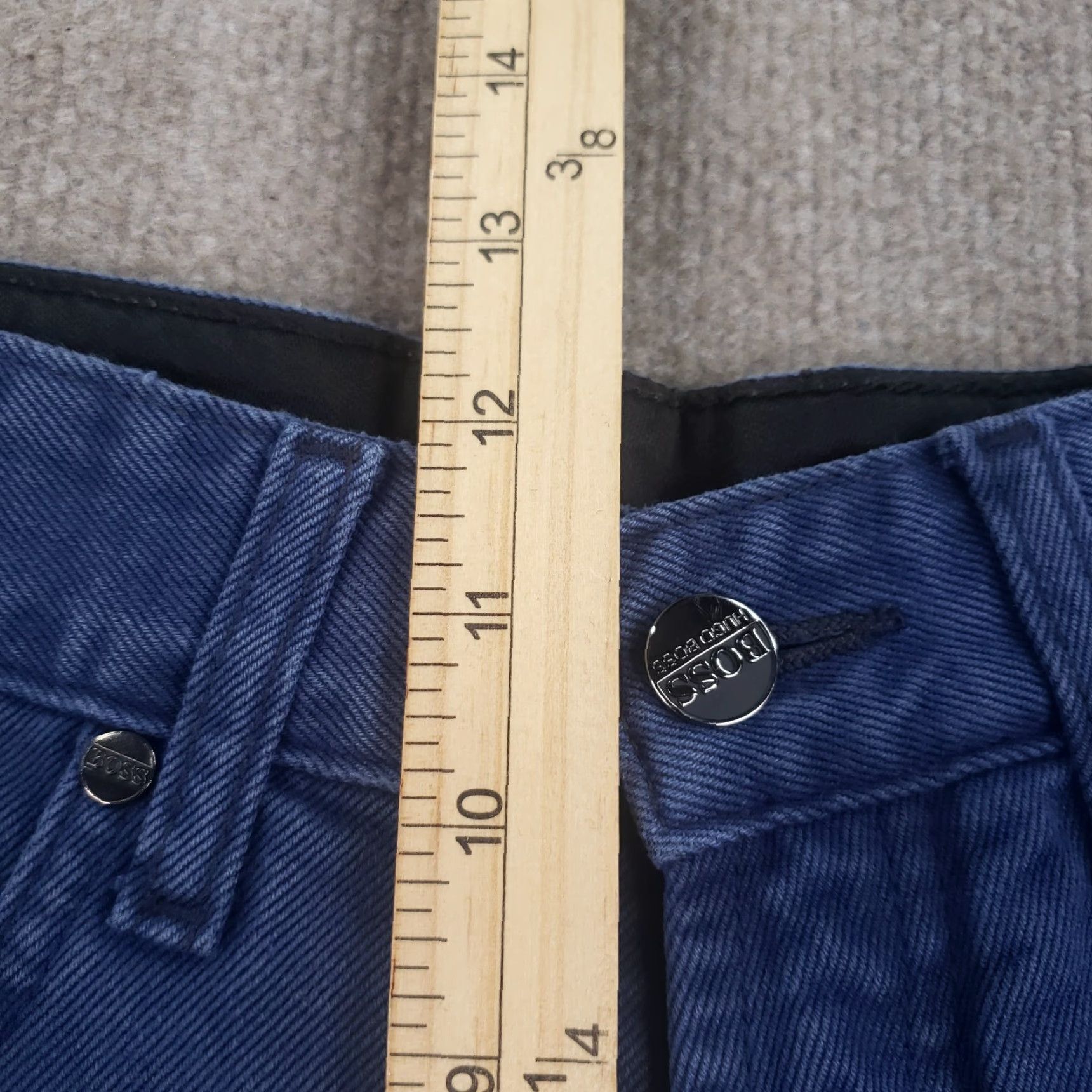 Vintage Hugo Boss Blue Chino Pants Men 30x34 Straight Leg Stretch Size US 30 / EU 46 - 7 Thumbnail