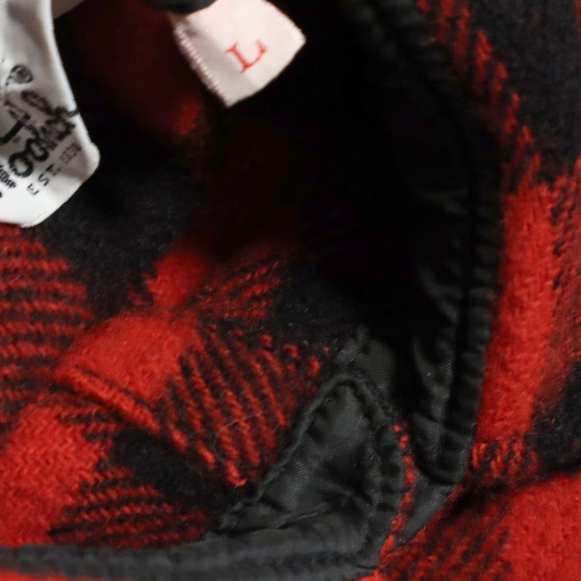 Vintage VTG Woolrich Heavy Mackinaw Wool Plaid Button Up Shirt Red Men's L Size US L / EU 52-54 / 3 - 6 Thumbnail