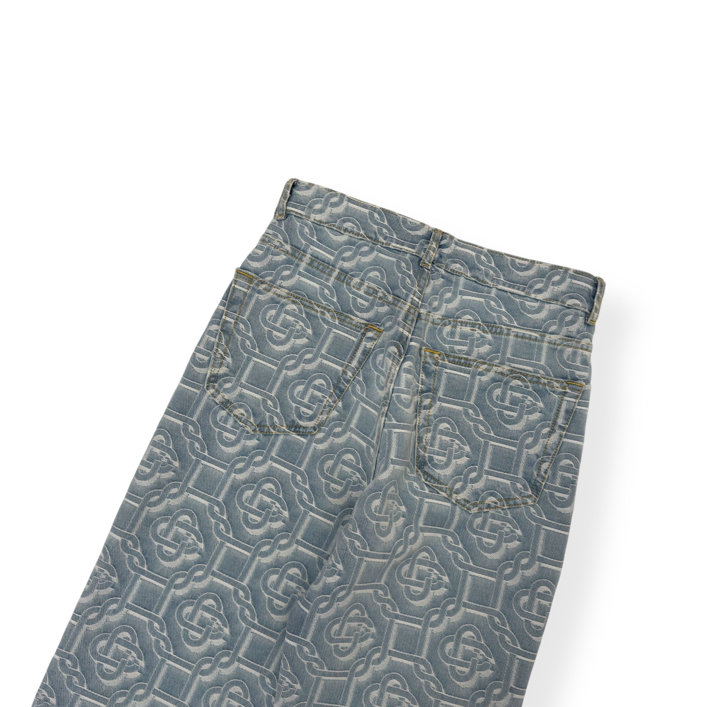 Casablanca CASABLANCA MONOGRAM STRAIGHT-LEG DENIM JEANS BLUE W26” Size 26" / US 2 / IT 38 - 5 Thumbnail