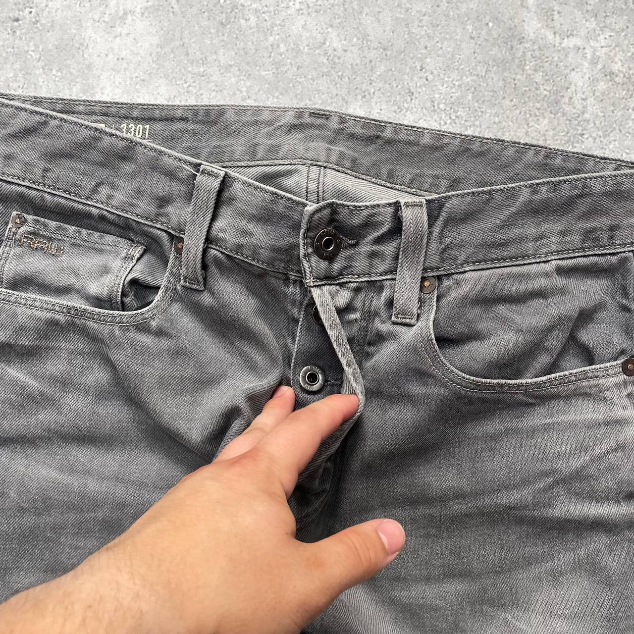 G-Star G-Star Raw 3301 Tapered Jeans Gray Size W31 L31 Size US 31 - 6 Thumbnail