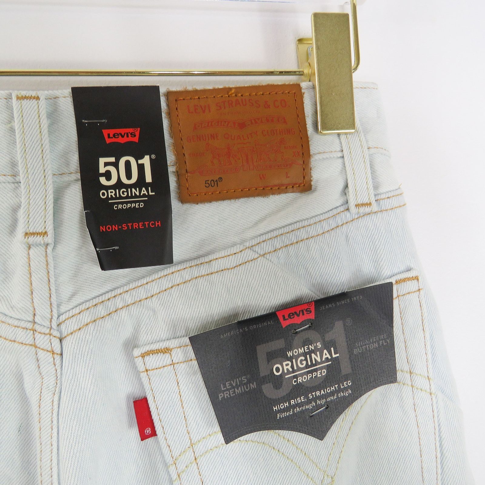 Levi's Levi's 501 Premium Straight Leg Cut Out Crop Jeans Size 25 Size 25" / US 0 / IT 36 - 7 Thumbnail