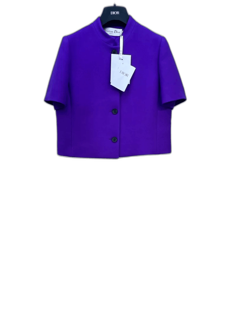 Dior Dior Purple Short Sleeve Top Size XS / US 0-2 / IT 36-38 - 1 Thumbnail