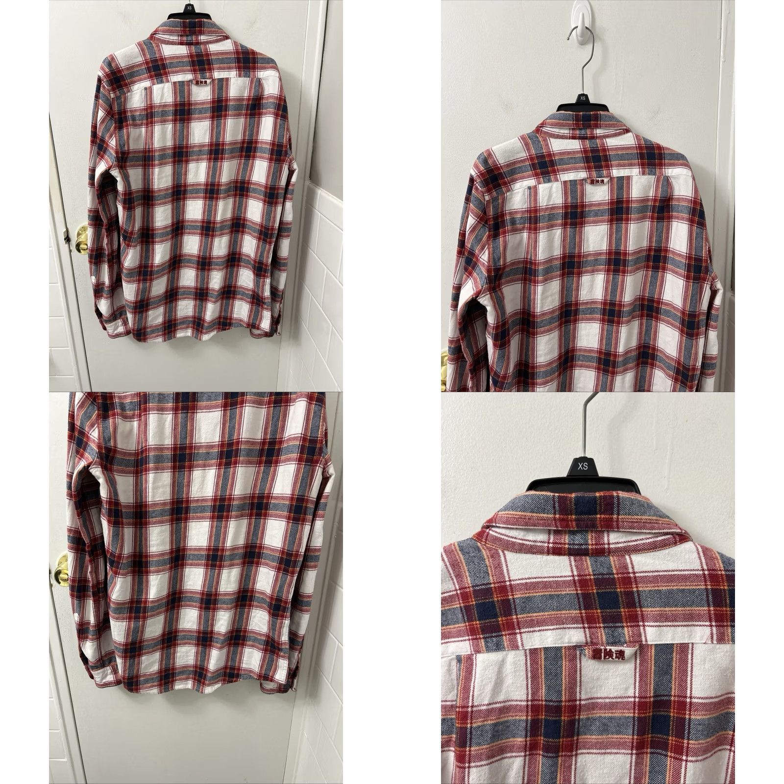 Superdry VINTAGE Superdry Shirt Mens M Red Flannel Plaid Button-Down Pocket L/S Size US M / EU 48-50 / 2 - 8 Thumbnail