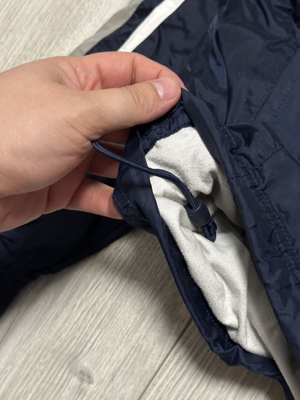 Vintage Vintage 90s Nike Drill Track Jacket Windbreaker Navy Blue S Size US S / EU 44-46 / 1 - 3 Thumbnail