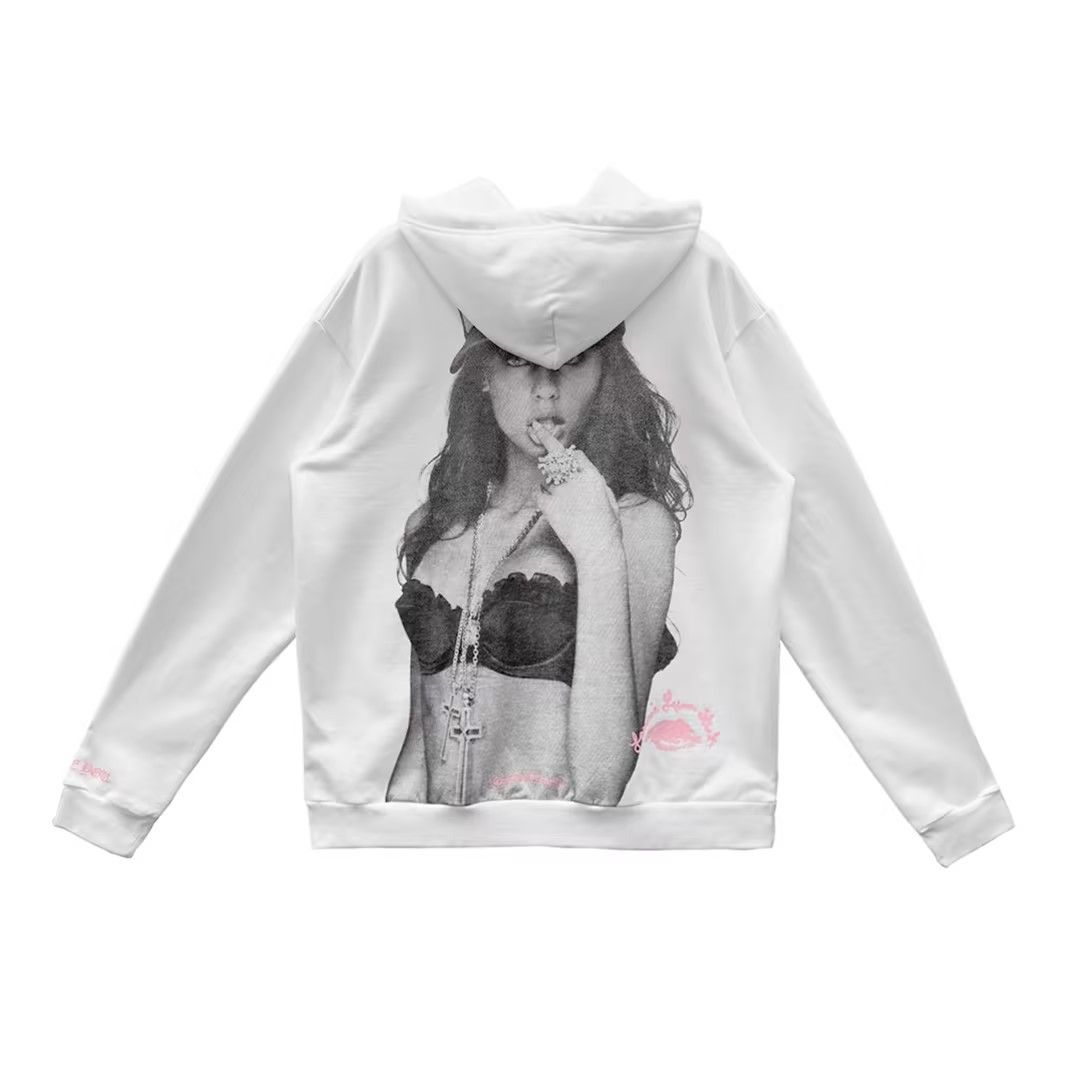 Chrome Hearts Chrome Hearts LLS “Love You” Portrait Pink Letter Hoodie Size L / US 10 / IT 46 - 1 Thumbnail