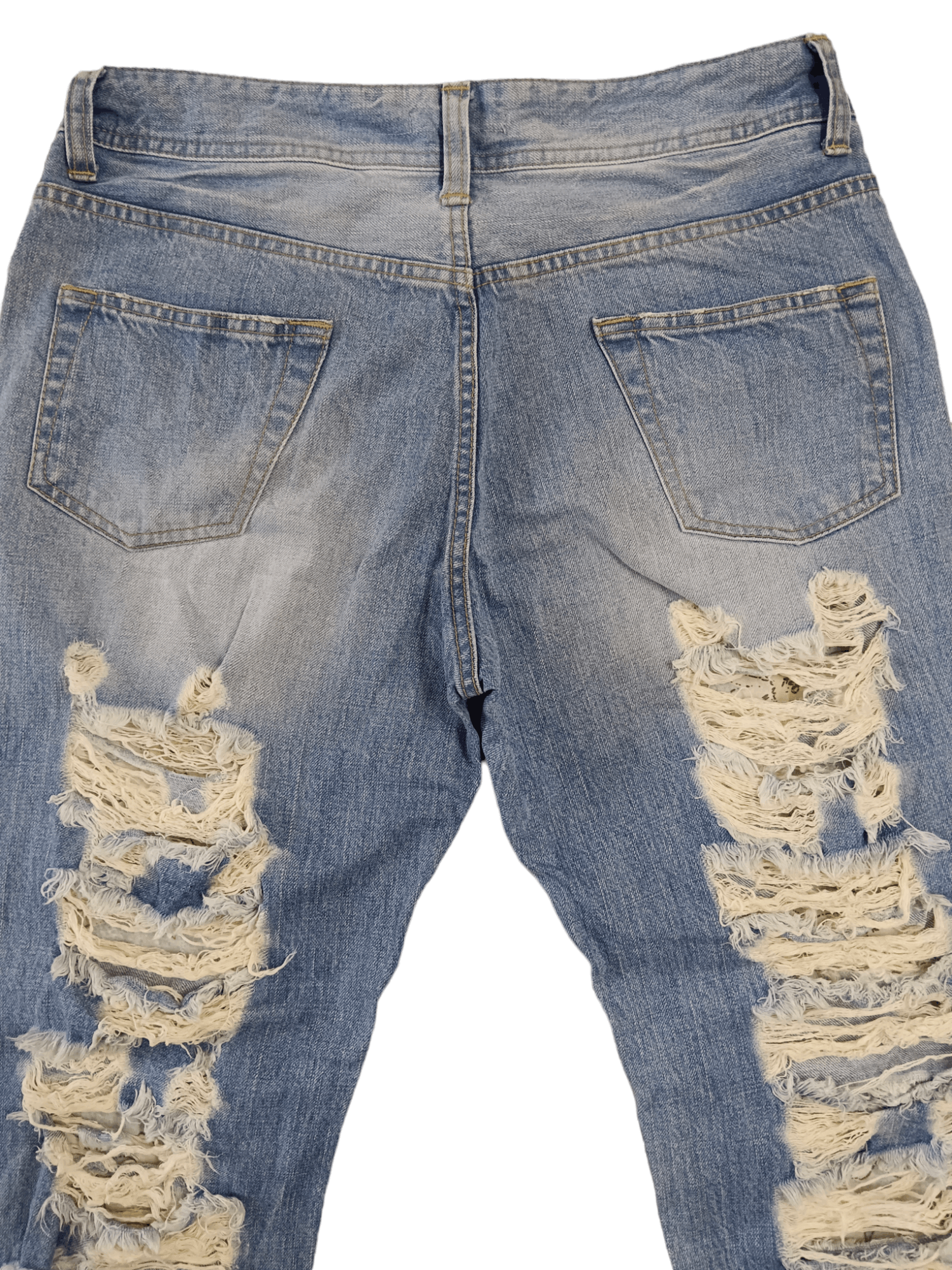 Japanese Brand 💥W❤️C💥 Seditionaries Distressed Cropped Punk Jeans Size US 30 / EU 46 - 4 Thumbnail