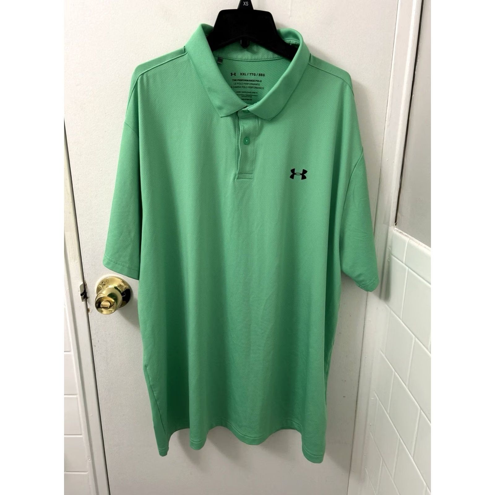 Under Armour Under Armour Polo Shirt Mens 2XL Green HeatGear Golf Short Sleeve Moisture Wicking Breathable Performance Polo Size US XXL / EU 58 / 5 - 2 Thumbnail